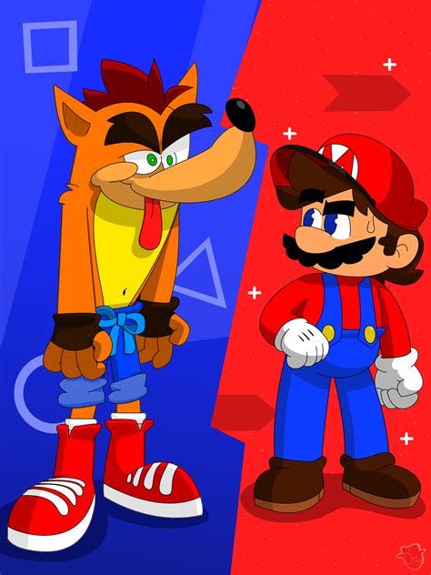 Mario meets Crash Bandicoot | Crossover | Know Your Meme