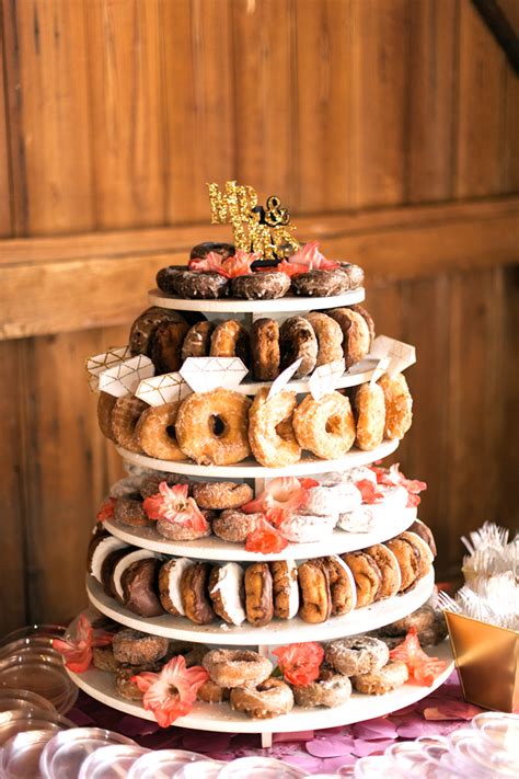 Wedding Donut Tower Wedding Cake Alternative Dayton Ohio Fine Art Wedding Photographer