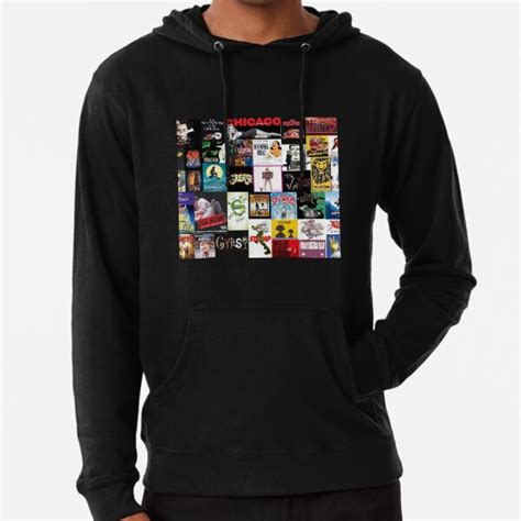 Broadway Musical Collage 2 Lightweight Hoodie For Sale By Ryaneliz91