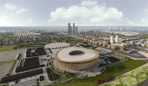 Lusail city is a futuristic project, which will create a modern and ambitious society. Foster + Partners unveils Lusail Iconic stadium for 2022 FIFA World Cup - Archpaper.com