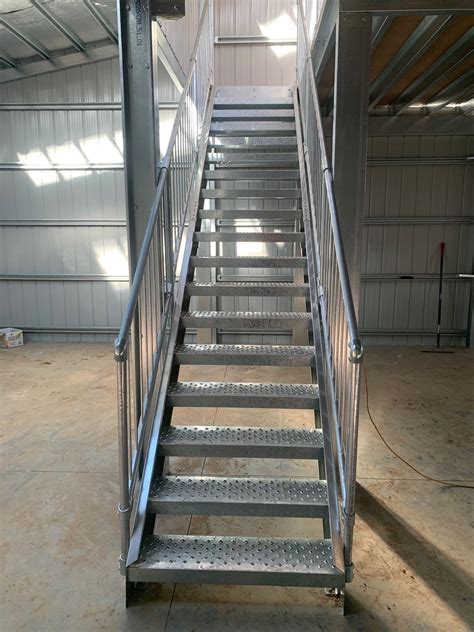 Prefab Stairs Industrial Steel Staircases Prefabricated Metal Stairs
