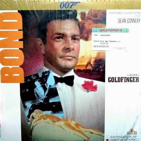 Arthld Goldfinger James Bond 007 Ld Movie Laserdisc Sean Connery
