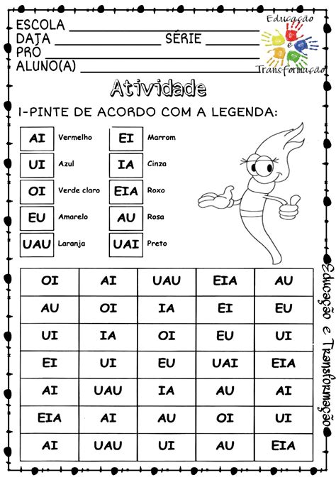 Atividades Com Encontro Vocalico