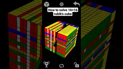 How To Solve 16×16 Rubiks Cube Youtube