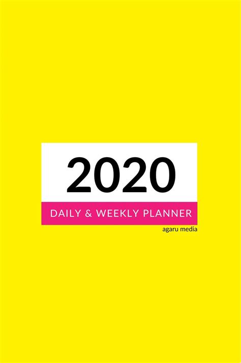 Planner 2020 Daily And Weekly Planner Agaru Media Book Publisher