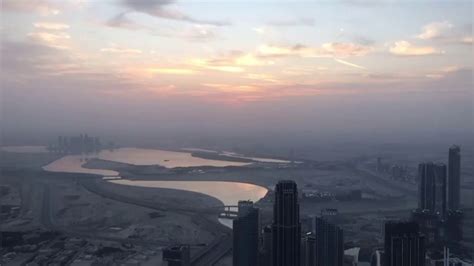 Amazing View Of Sunrise From Burj Khalifa 🌞 Youtube
