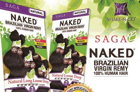 Saga Naked Brazilian Remy Natural Loose Deep 7PCS 14 14 16 16 18 18