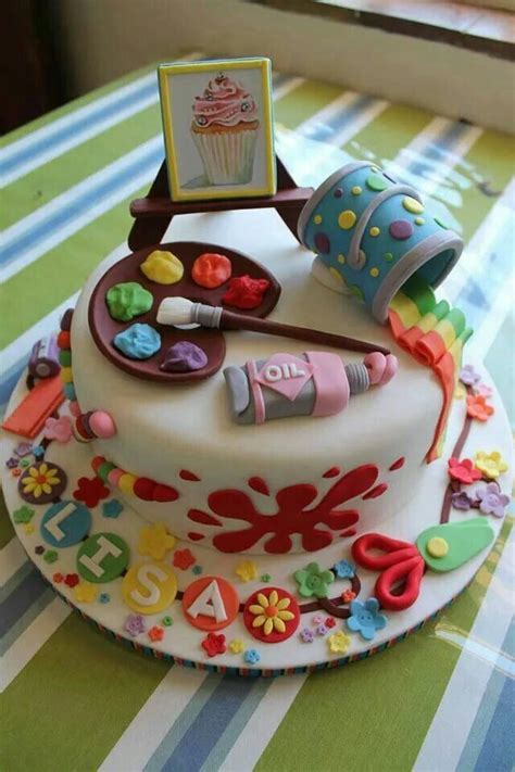 Find vectors of birthday cake. Fondant | Artist cake, Themed cakes, Party cakes