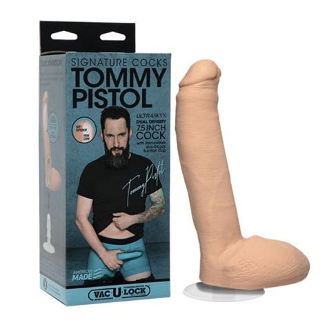 Signature Cocks Tommy Pistol 7 5 Inch Ultraskyn Cock With Removable Vac U Lock Suction Cup