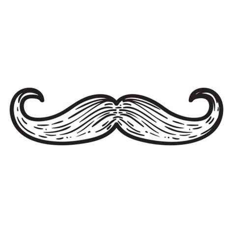 Handlebar Style Mustache Hand Drawn Icon Baixar Pngsvg Transparente