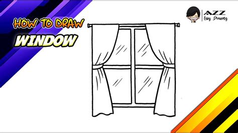 How To Draw A Window Step By Step Youtube