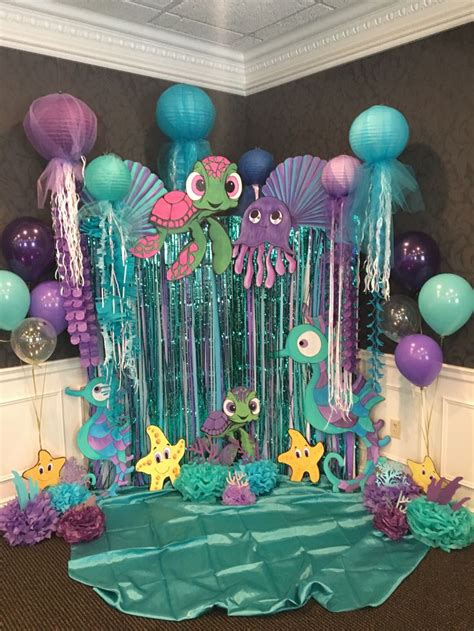 Mermaid Party Backdrop Mermaid Theme Birthday Party Mermaid Theme