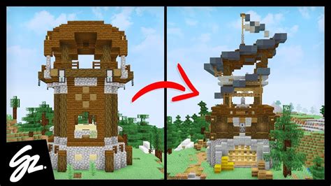 Transforming A Pillager Outpost In Minecraft Youtube