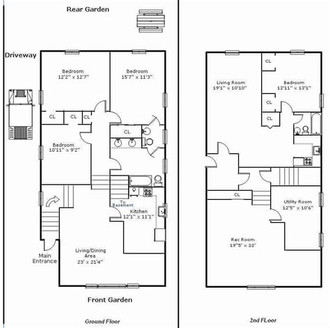 Open Concept Two Story Barndominium Floor Plans Floorplansclick