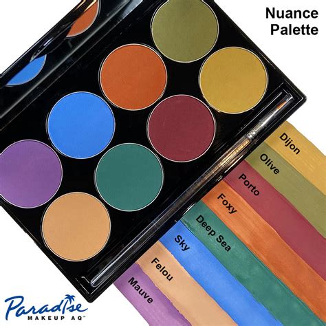 Mehron Paradise Makeup AQ Nuance 8 Color Palette Magic And Theater