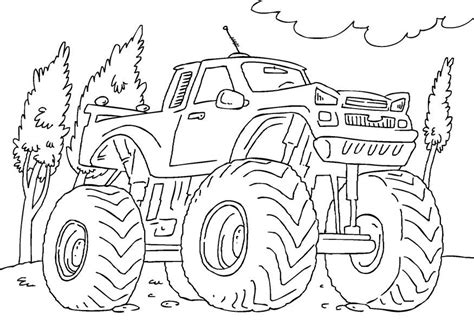 Coloriage monster truck  Coloriages Gratuits à Imprimer  Dessin 27165
