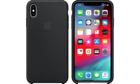 Apple Iphone Xs Max Silicone Case Black Etui I Obudowy Na Smartfony
