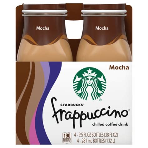 Starbucks Frappuccino Mocha Iced Coffee Drink 4 Bottles 95 Fl Oz