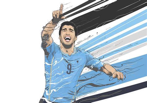 Football Stars Luis Suarez Uruguay Digital Art By Akyanyme Pixels