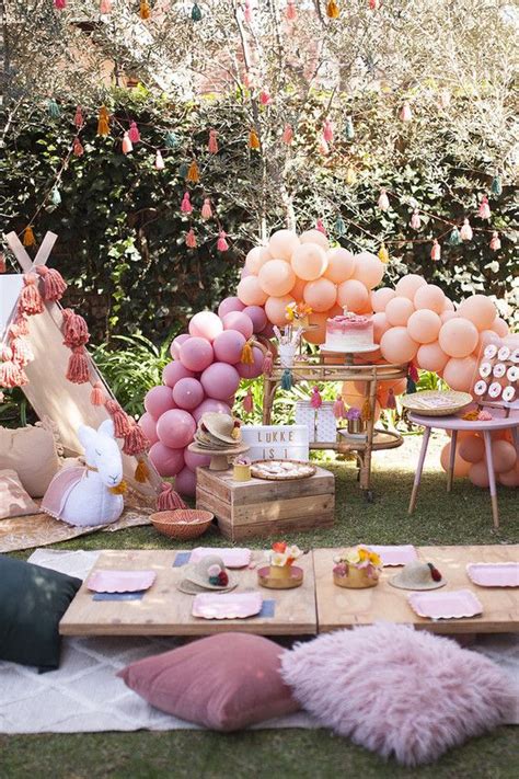 Backyard Outdoor Birthday Party Decoration Ideas For Adults Simple