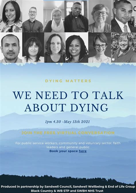 Event We Need To Talk About Dying Part Of Dying Matters Awareness
