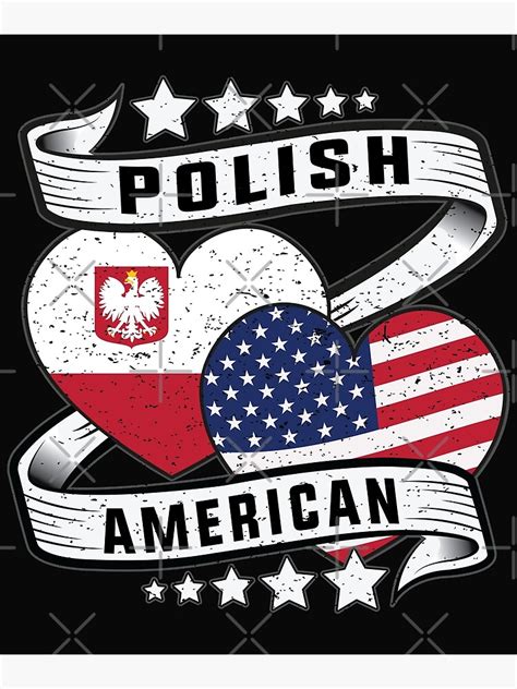 Polish And American Shirt Half Polish And Half American Flag Poster