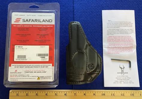 Safariland Model Iwb Glock X Black Leather Holster Nib