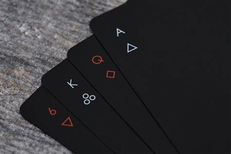 Preference is given to hand made cards with natural materials but many mainstream card. These Minimalist Playing Cards : oddlysatisfying