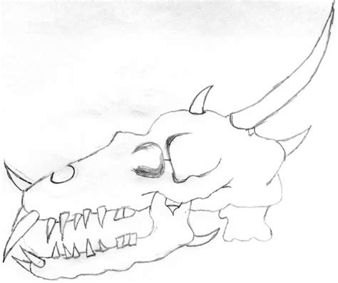 Dragon Skull Drawing At Getdrawings Free Download