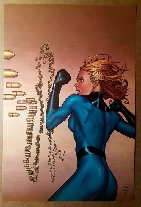 Invisible Woman Marvel Comics Poster By Steve Mcniven