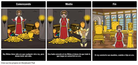 Tema Táctil De Oro Del Rey Midas Storyboard Par Es Examples