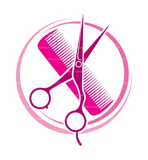 Haircut Or Hair Salon Symbol Cut File For Cricut Clip Art Etsy