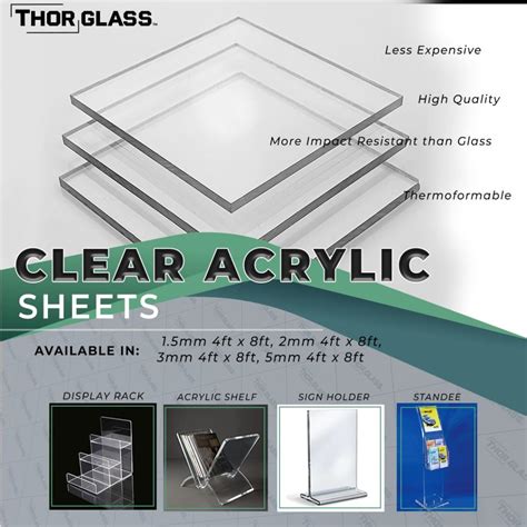 Thor Clear Acrylic Sheets Stictac Digital Printing Media Products