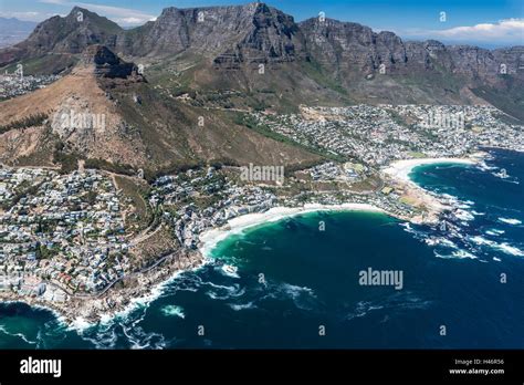 Aerial View Clifton Beach And Camps Bay Cape Town Western Cape