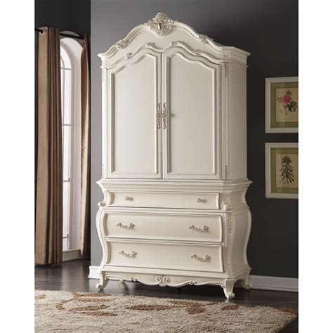 Meridian Furniture Usa Marquee Armoire White Armoire Meridian