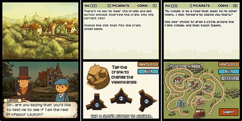 Professor Layton And The Curious Village Challenges Players With Its