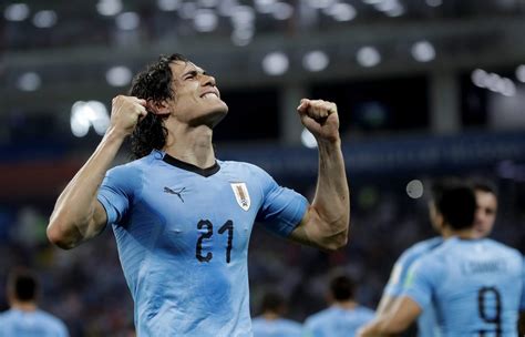 Cavani scores in sharp display for uruguay. World Cup: Edinson Cavani scores twice, Uruguay ousts ...