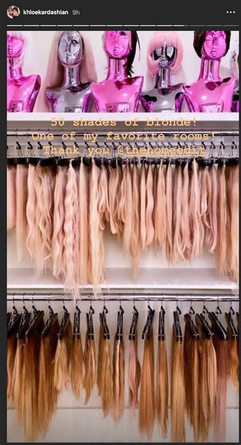Khloe Kardashian Shows Off Massive Hair Room With 50 Shades Of Blonde