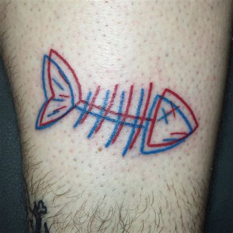 Cute Red And Blue 3d Tattoos By Winston The Whale Funpalstudio Art
