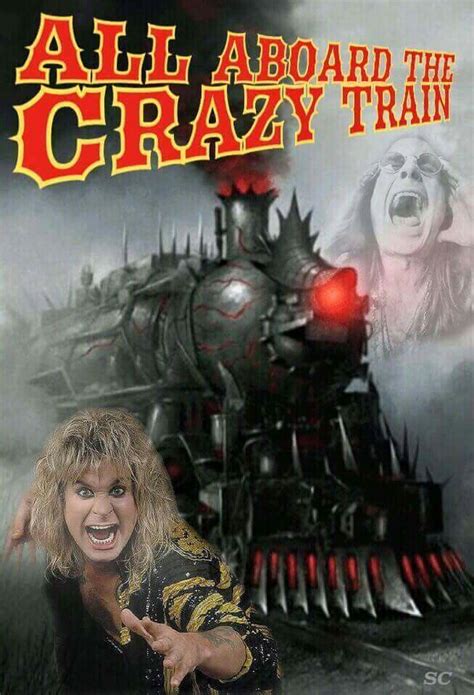 All Aboard The Crazy Train Ozzy Osbourne Rock N Roll Art Heavy Metal Girl