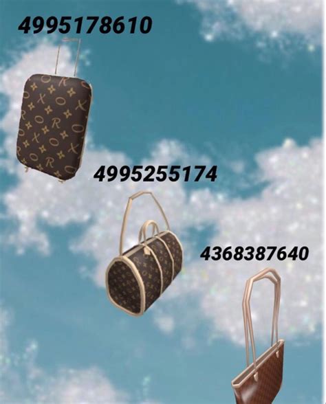 Luxury Bags Roblox Codes Bloxburg Decal Codes Roblox Roblox