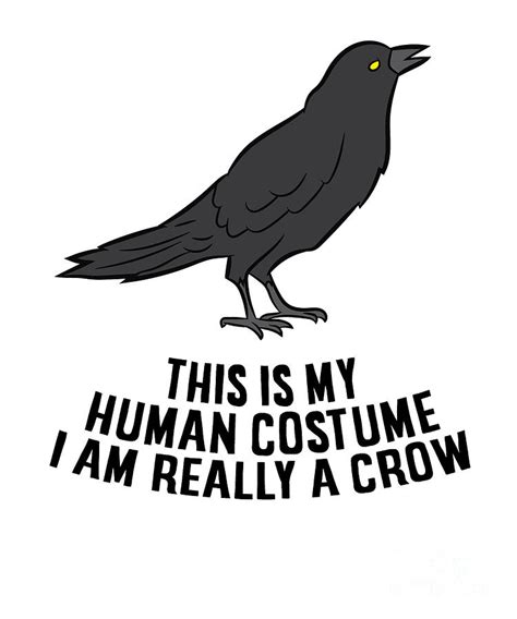 This Is My Human Costume Im Really A Crow Tapestry Textile By Eq
