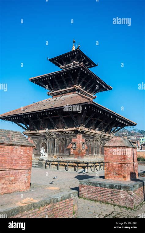 Temple Panauti Nepal Asia Stock Photo Alamy