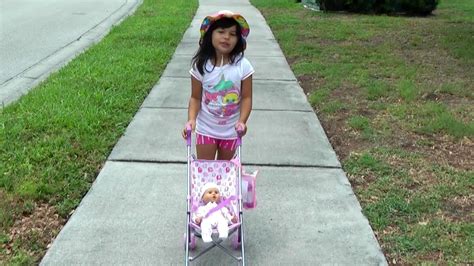 BABY STROLLER - WALK IN THE PARK - swing - dirty diaper - baby bottle