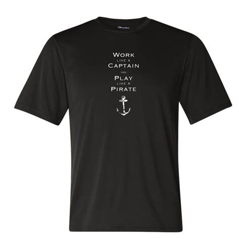 Work Like Captain Play Like Pirate Funny Shirt Etsy