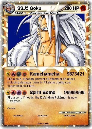 Pokémon Ssj5 Goku 26 26 Kamehameha 9873421 My Pokemon Card