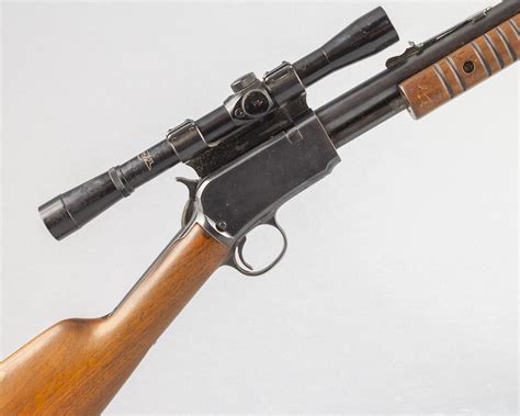 Lot Winchester Model 62a Pump Action Rifle With Scope