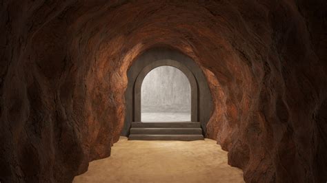 3d Cave Tunnel 02 Turbosquid 1720301