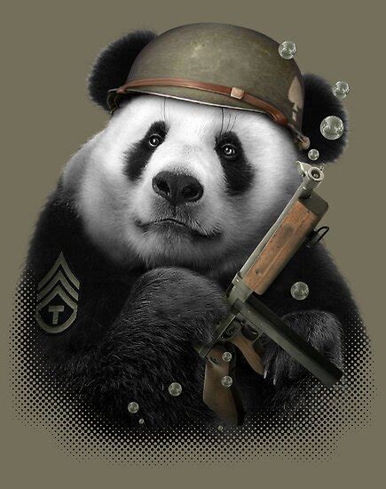 Panda Soldier By Mediacorpse Redbubble