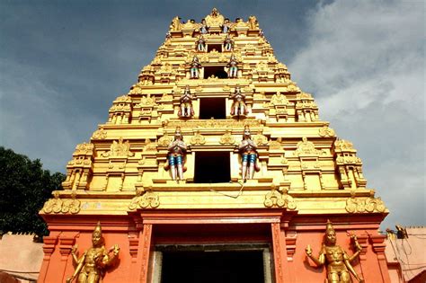 Gopuram Of Kondagattu Temple Karimnagar Andhra Pradesh India First